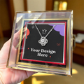 Chapters Squeezed Name - Daughter Birthday Necklace with Rose Box