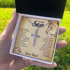 To My Son – This Old Lion – Cross Necklace Gift Set