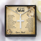 To My Son – This Old Lion – Cross Necklace Gift Set