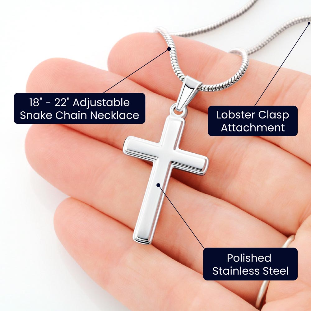 To My Son – This Old Lion – Cross Necklace Gift Set
