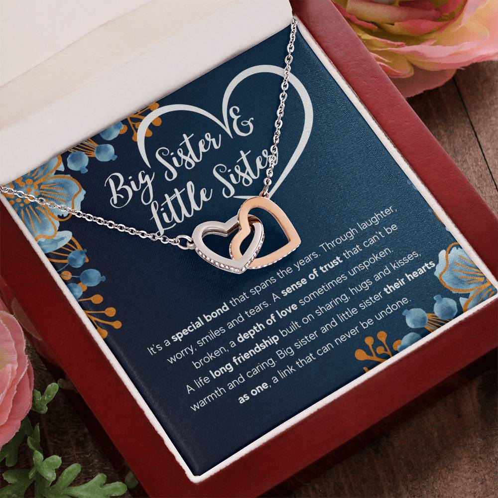 To My Sister – Bond – Interlocking Necklace Gift Set
