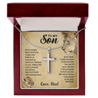 To My Son – This Old Lion – Cross Necklace Gift Set