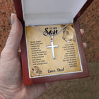 To My Son – This Old Lion – Cross Necklace Gift Set