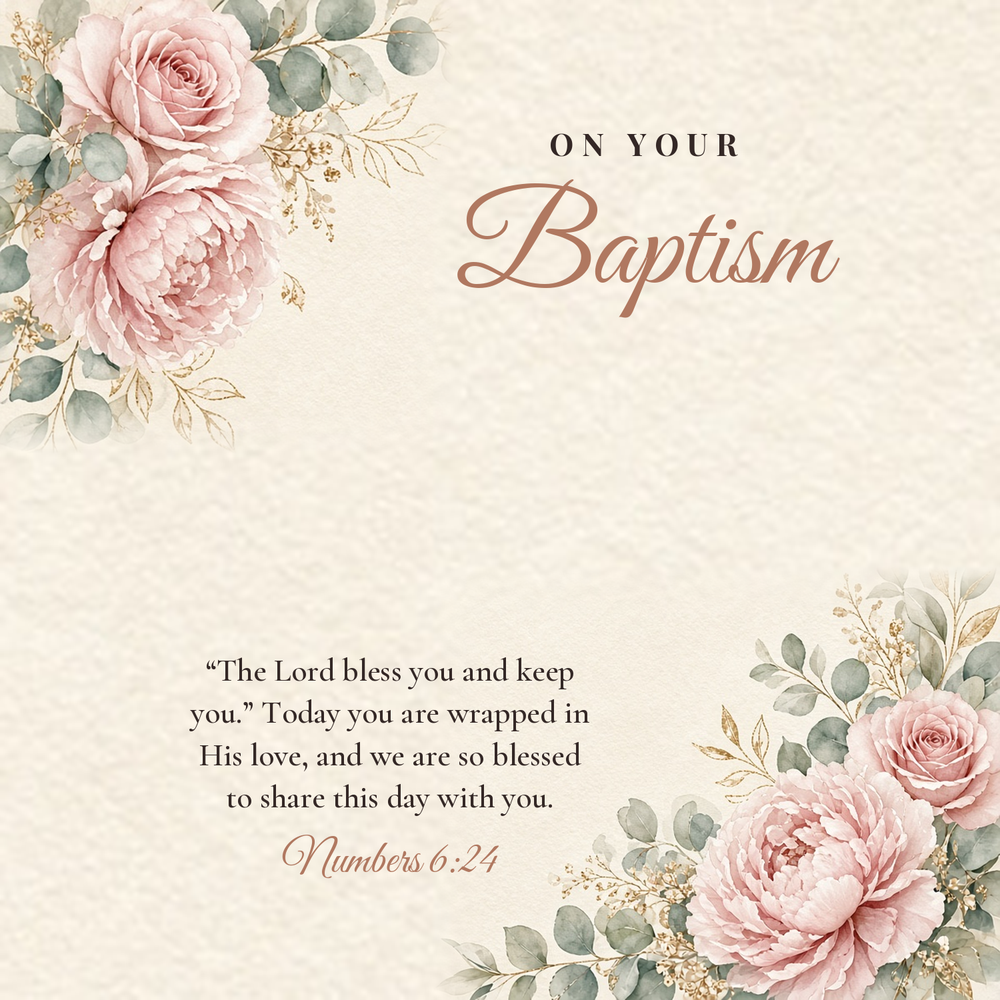 Message card: Baptism Love Knot Necklace for Her
