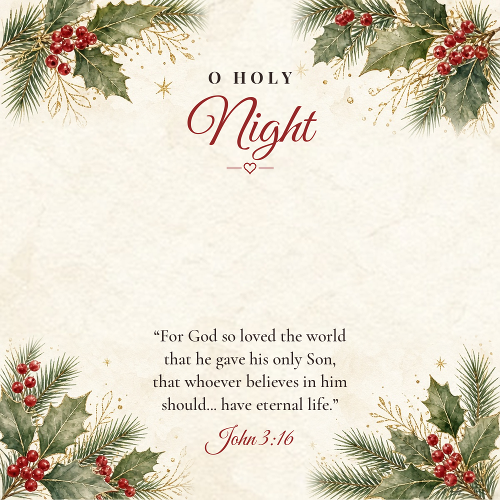Message card: Christian Christmas Love Knot Necklace – John 3:16
