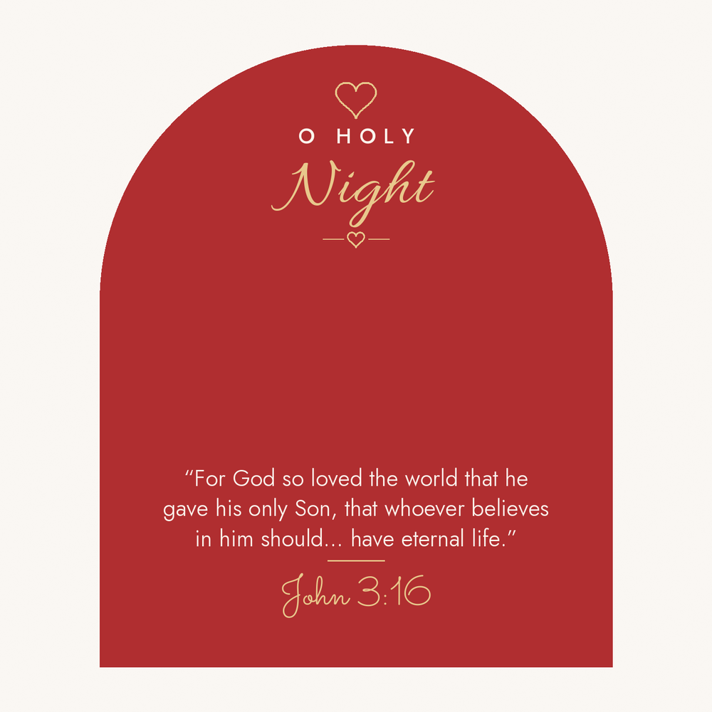 Message card: Christian Christmas Love Knot Necklace – John 3:16 – Modern Card