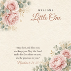 Message card: Christian Love Knot Necklace for Baby – Numbers 6:24-25