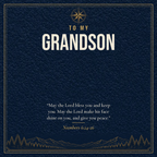 Message card: Christian Love Knot Necklace for Grandson – Numbers 6:24-26