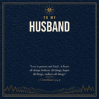 Message card: Christian Love Knot Necklace for Husband – 1 Corinthians 13:4-7