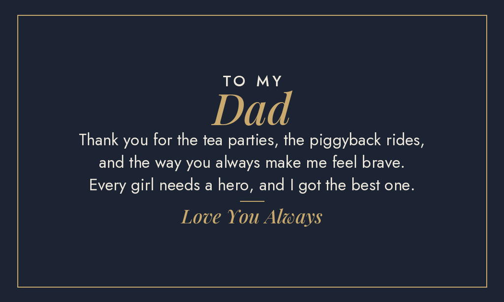 To My Dad, every girl needs a hero message design for engraved metal wallet card