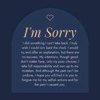 Message card: I'm Sorry Gifts For Her - Love Knot with Rotating Rose Gift Box