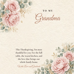 Message card: Love Knot Necklace for Grandma – Thankful for You