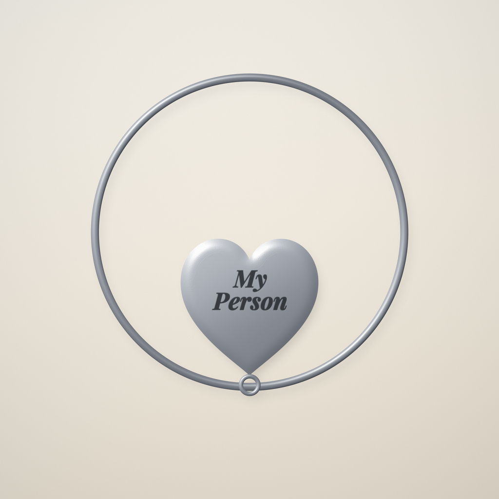 Personalized Best Friend Heart Bangle – My Person