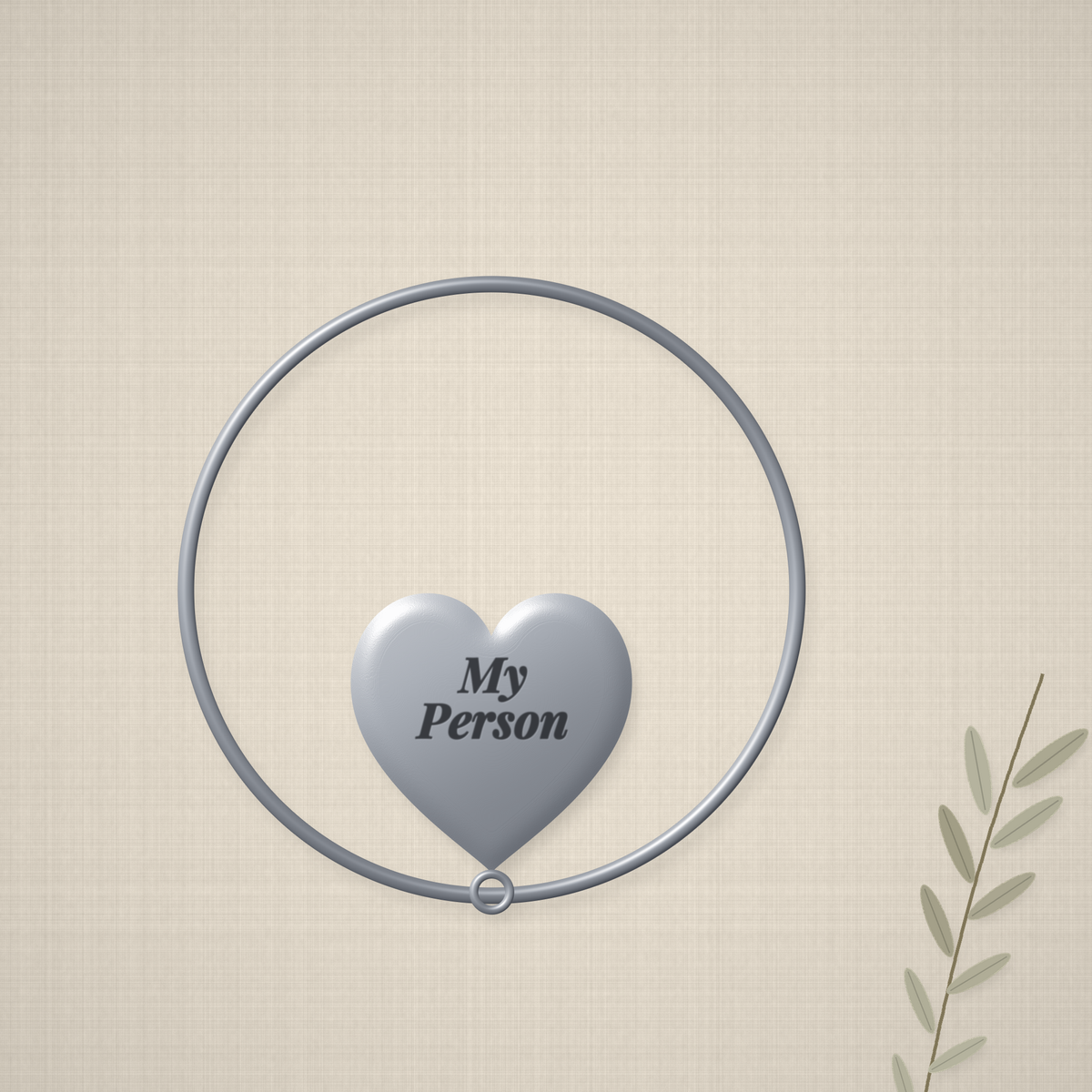 Personalized Best Friend Heart Bangle – My Person