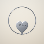Personalized Sister Heart Bangle – Engraved Sisters Gift