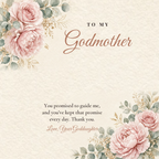 Message card: To My Godmother – A Promise Kept Every Day