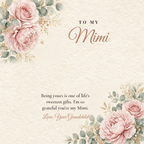 Message card: To My Mimi – One of Life's Sweetest Gifts