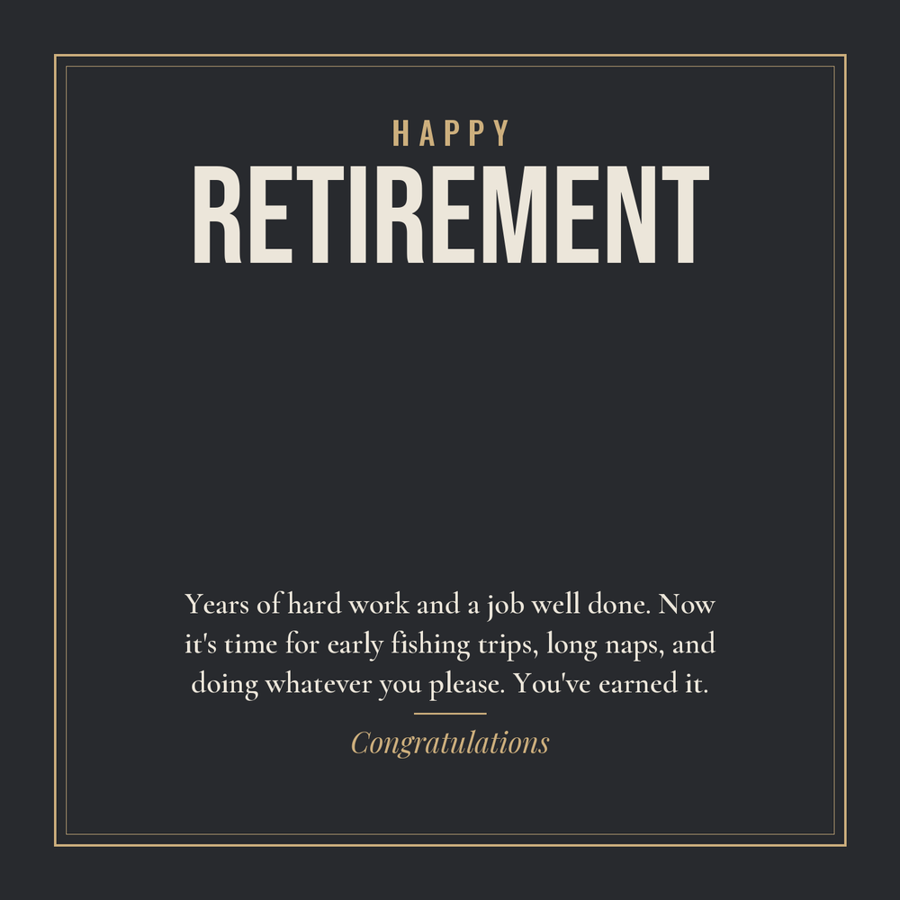 Message card: Retirement Love Knot Necklace for Him