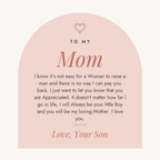 Message card: To My Mom, I Will Always Be Your Little Boy