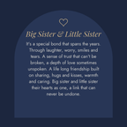 Message card: To My Sister – Bond – Interlocking Necklace Gift Set