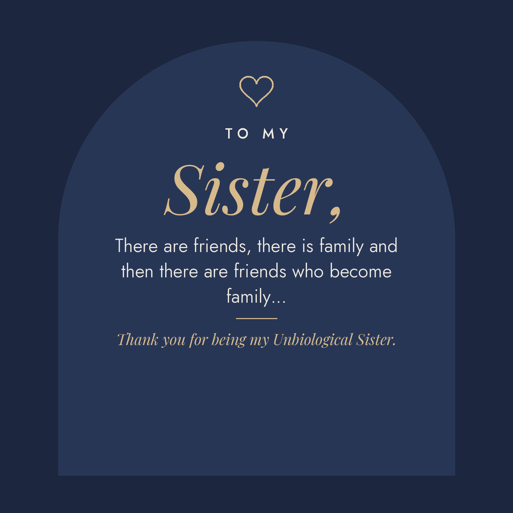 Message card: To My Sister, Thank You For Everything